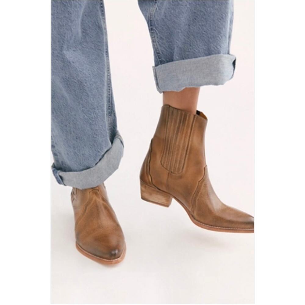 Free People Brown New Frontier Boots